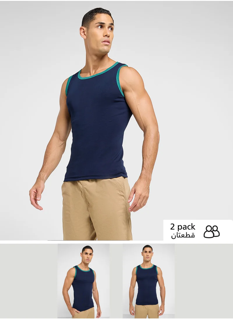 Seventy Five Basics Pack Of 2 Vest