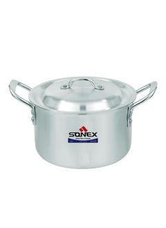 SONEX Sonex Baby Classic Cooking Pot, Compact And Durable Cookware, Sleek Design, Stainless Steel Handle For Firm Grip, Heavy Gauge, High Quality Metal Finish, For Small Kitchen, PFOA Free, (28.5 cm & 10.5 Ltr)  - Image 1