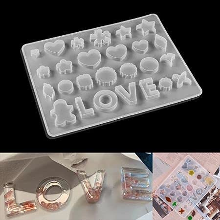 RAKA 25 Slot Cavity GEM JEWELERY Silicone Mold for Resin Art - Image 2