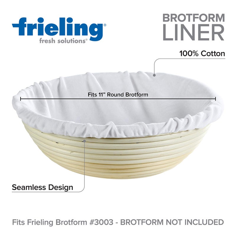 Frieling Brotform Liner Round 11""  100% Cotton - Image 2