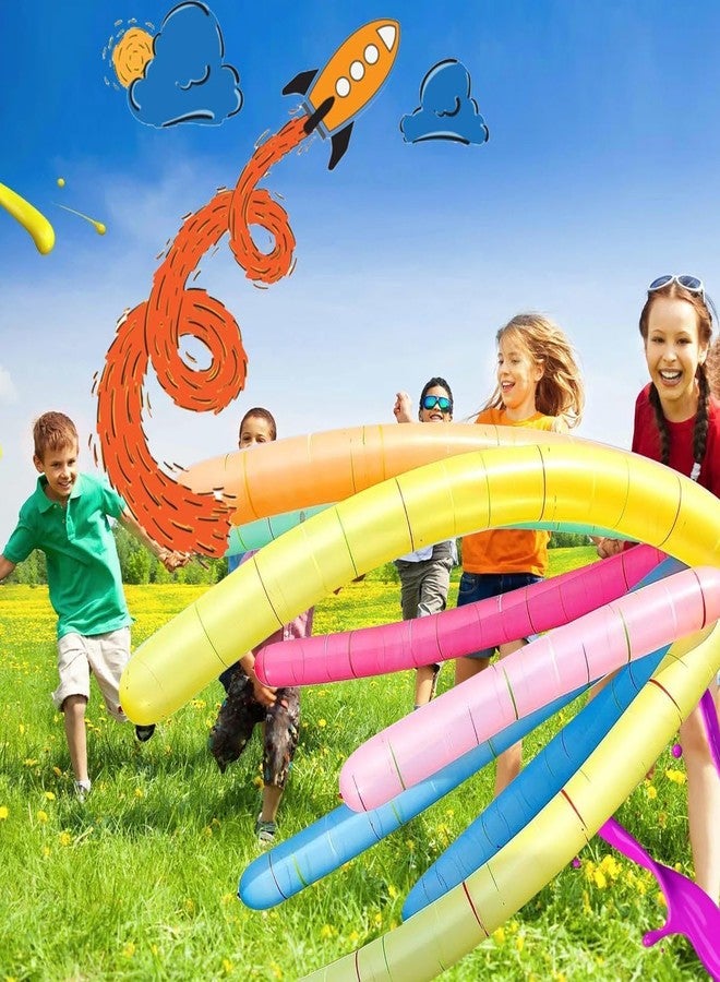 Krido 100PCS Rocket Balloons with Pump - Colorful Flying Balloons Make Whistling Sound - Long Balloons Kit for Kids, Birthday(Pump Color May Vary) - Image 4