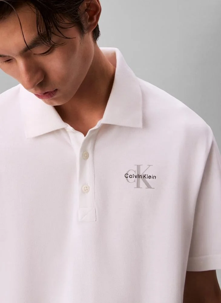 Calvin Klein Jeans  Casual Monologo Polo for Men | Best Price UAE