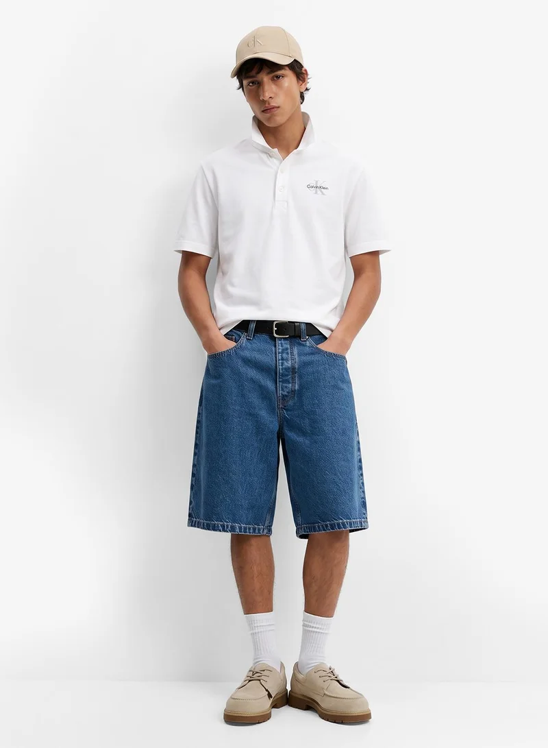Calvin Klein Jeans Casual Monologo Pique Polo