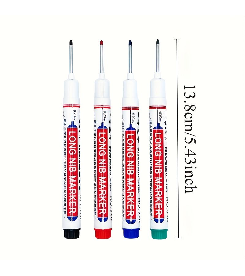 30 Green Long Nib Markers Fast Drying Oil Pens for Carpenter and Ceramics Wood Plastic Metal - Image 2