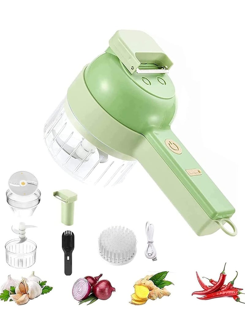 AROAQ Practical Electric Vegetable and Meat Slicer with Pusher Handle - Image 1