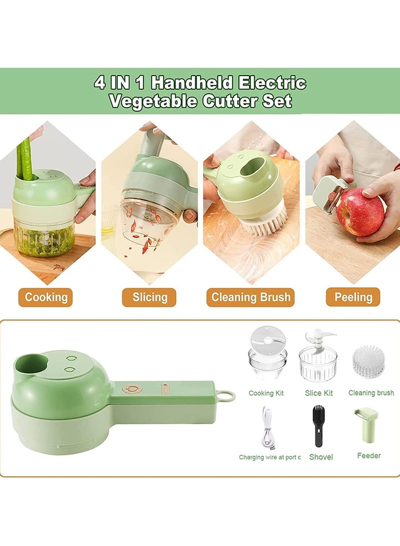 AROAQ Practical Electric Vegetable and Meat Slicer with Pusher Handle - Image 5