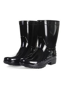 HASANAT ESSENTIALS Safety Waterproof Gum Boots – Protective Anti-Skid Wear Resistant Industrial Shoes for Construction Site, Gardening etc  - Image 1