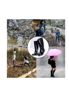 HASANAT ESSENTIALS Safety Waterproof Gum Boots – Protective Anti-Skid Wear Resistant Industrial Shoes for Construction Site, Gardening etc  - Image 2