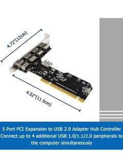 keendex kx1865 USB 2.0 PCI express card VIA6212 chipset 5 port adapter add on Card with high-speed - pzsku/ZFFD096FB2F3F7D6C6D0DZ/45/_/1732007522/735f2433-ff1a-4d04-93d5-fb97bb1c92d5