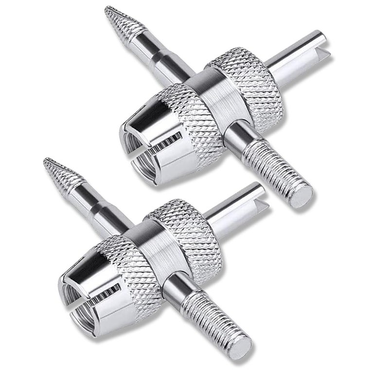Besita Besita Tire Valve Tools, 4 in 1 Valve Core Tool, Multifunctional Valve Wrench for Car Tire, Shaft Core Remover, Installation Repair Tool (2pcs) - Image 1