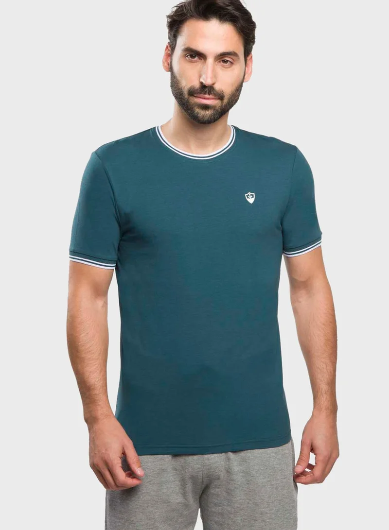 RB Ringer Crew Neck T-Shirt