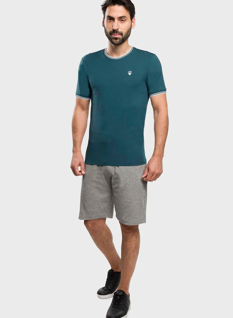 RB Ringer Crew Neck T-Shirt