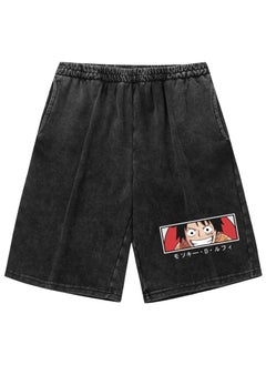 KUYING Summer One Piece Loose Print Casual Shorts  - Image 1