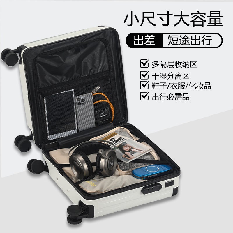 18-inch Carry-on Suitcase with Cup Holder and USB Port - Image 4