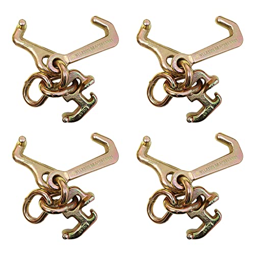 Boxer Tool 4 Pack Cluster Hook RTJ G70 Towing, J Hook, T Hook, and R Hook - Heavy Duty Wrecker Towing Truck Hauler - Image 1