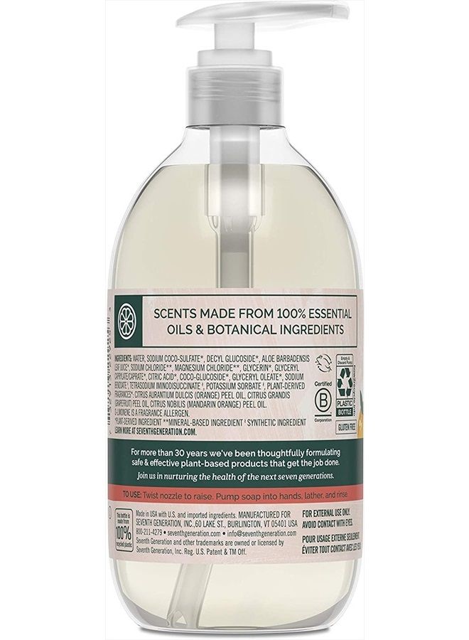 Seventh Generation Natural Hand Wash - Mandarin Orange and Grapefruit - 12 oz - Image 2