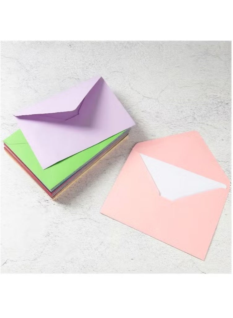 70 packs of mini envelopes, holiday party gift envelopes, which can be used to decorate, write letters, pack cards, 14 colors of mini envelope membership cards, European blank envelopes 4 x 2.7 inches - Image 5