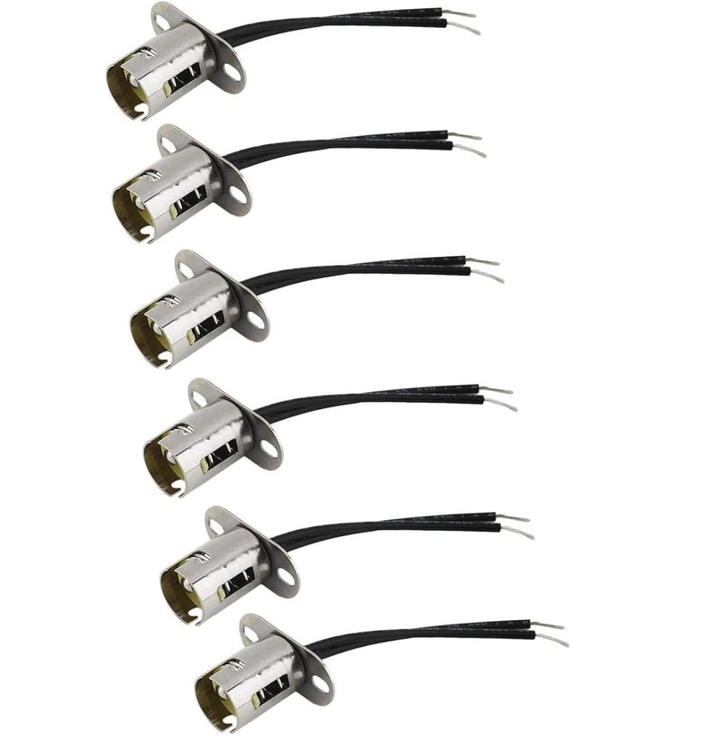Bstenky حامل لمبة LED Bstenky 6Pc BAY15D 1157 مع موصل سلك للسيارة والشاحنة - Image 1