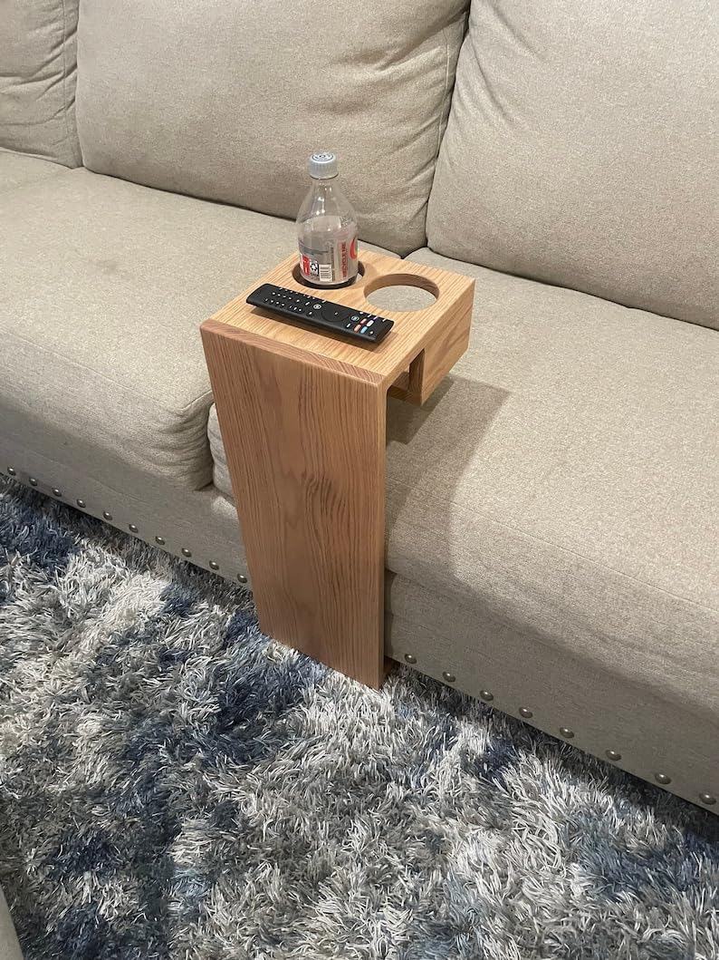 OGESTA Solid sheesham Wood ofa Caddy Stand 22 inch for Walnut Finish - Image 1