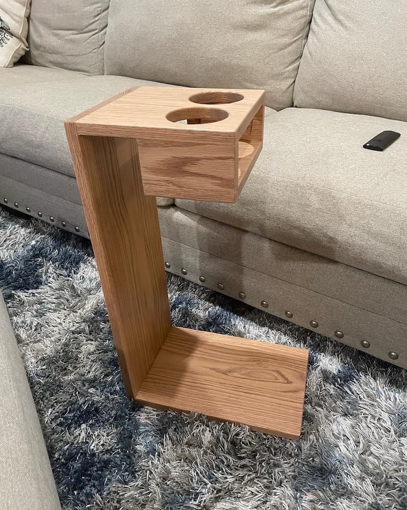 OGESTA Solid sheesham Wood ofa Caddy Stand 22 inch for Walnut Finish - Image 4