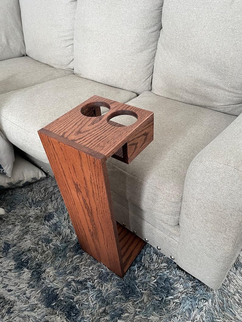 OGESTA Solid sheesham Wood ofa Caddy Stand 22 inch for Walnut Finish - Image 2