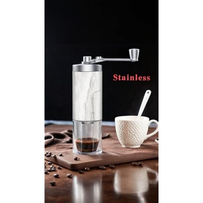 Honwor Compact Stainless Steel Manual Coffee Grinder  For Travel Camping Office  Home Use  Portable  Durable Design - Image 3