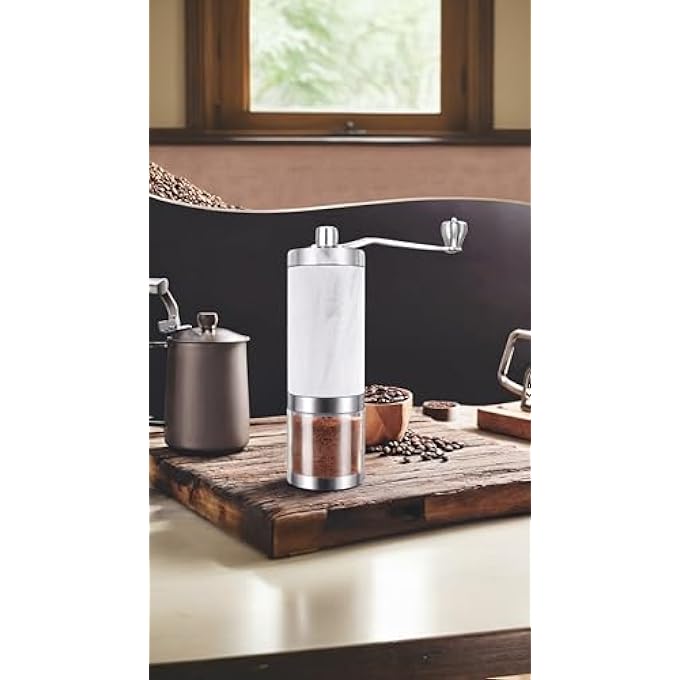 Honwor Compact Stainless Steel Manual Coffee Grinder  For Travel Camping Office  Home Use  Portable  Durable Design - Image 5