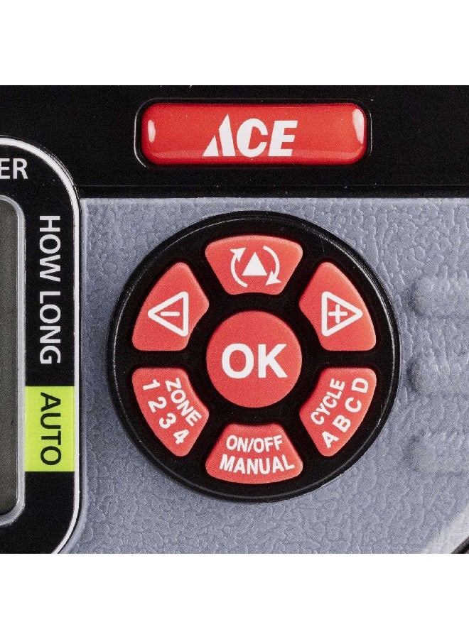 آيس 73280 هايدرولوجبك مؤقت للمياه رقمي أربع مناطق أسود ورمادي 27.5 x 27 x 7.5 سم - Image 4