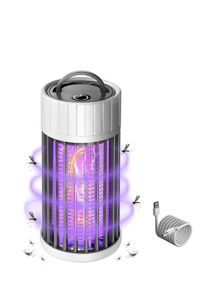 Generic Mosquito Killer Lamp, Portable Usb Electric Mosquito Control, Hanging Uv Indoor And Outdoor Bug Zapper, For Trap Fly Insect In Bedroom Office Garden Camping  - Image 1