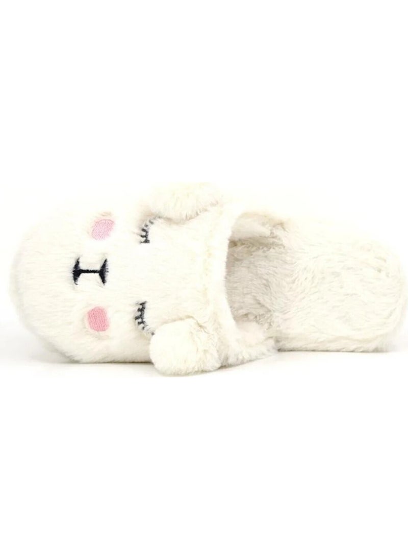 Redplay - Mother Daughter Indoor Slippers Comfortable Plush Lamb Figure Eared Furry Winter Slippers Animal - Image 1