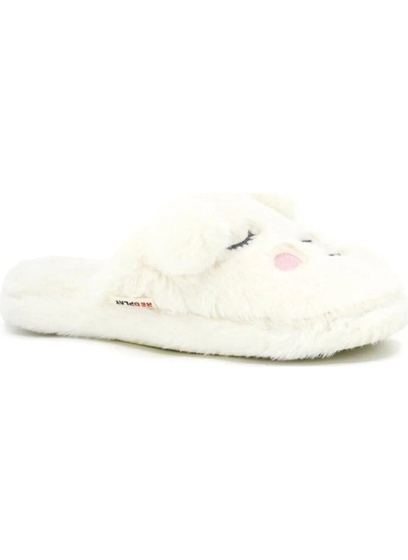 Redplay - Mother Daughter Indoor Slippers Comfortable Plush Lamb Figure Eared Furry Winter Slippers Animal - Image 1