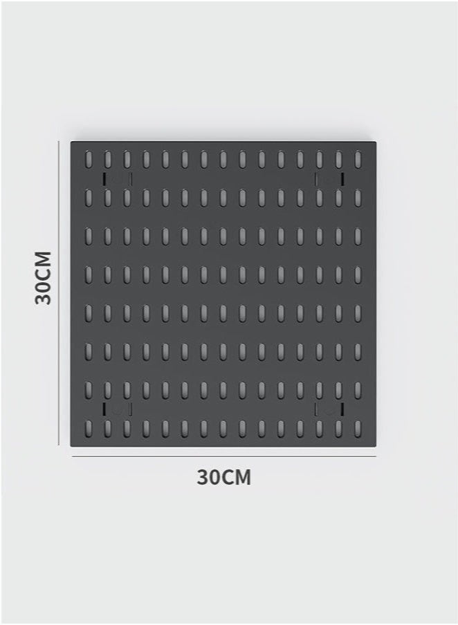 كيلا طقم لوحة تعليق وملحقاتها، منظم حائطي مكون من لوحتين، ومخزن للمكتب والمنزل والألعاب، منظم حائطي للمكتب وشاشة لوحة تعليق، طقم لوحة تعليق أسود - Image 4