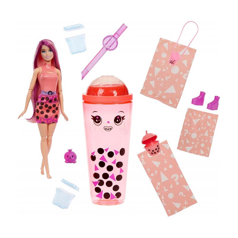 Barbie Pop Reveal Bubble Tea Series Mango Mochi Fashion Doll with 8 Surprises (113 g) - Image 2