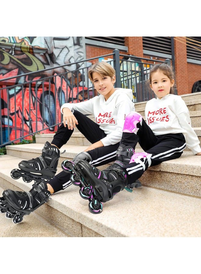 METROLLER Adjustable Inline Skates for Girls Boys with Light up Roller Skates Wheels Kids Youth Fun Beginner Blades - Image 3