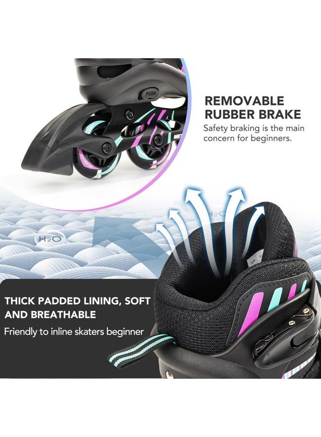 METROLLER Adjustable Inline Skates for Girls Boys with Light up Roller Skates Wheels Kids Youth Fun Beginner Blades - Image 5