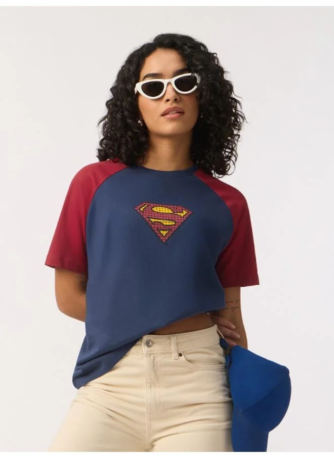 The Souled Store The Souled Store Women Superman HD Print Multicolour Relaxed T-shirts