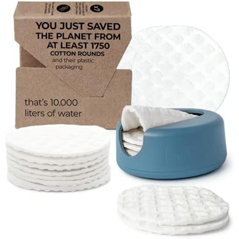 LastObject LastRound Reusable Cotton Pads - Eco friendly alternative to single use cotton rounds - Made in Denmark - Consists of 7 reusable makeup remover pads - Must Have Essential in your Makeup Bag - Image 1