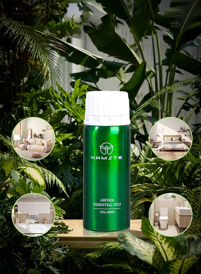 NAMSTE Aromatherapy Oil Luxury Aromatherapy Oil 100ML- Herbal Woody Charm | Oakmoss Patchouli with Geranium and Pink Grape Aromatherapy Essential Oil. - Image 5