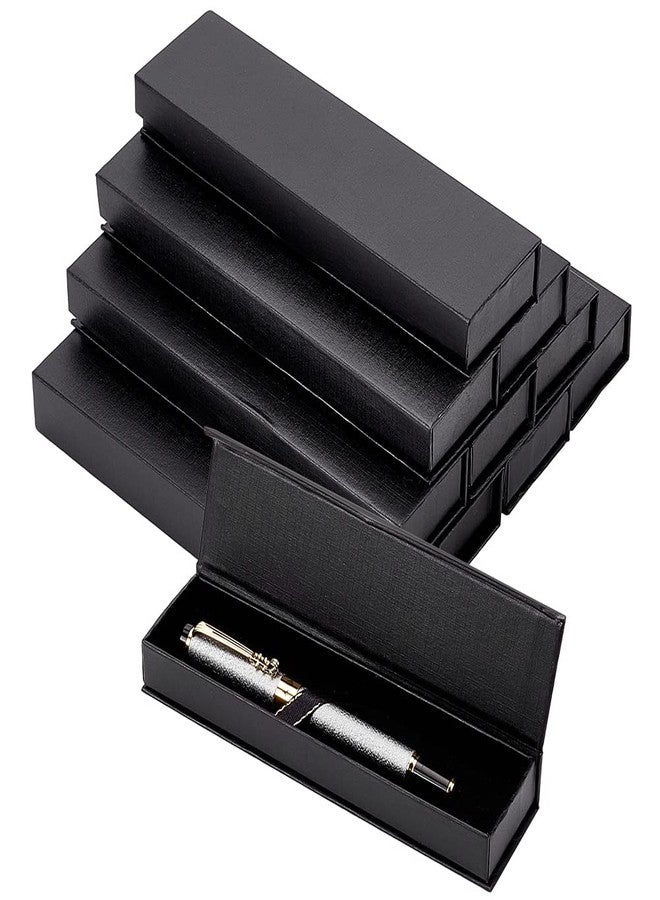 BENECREAT 10pcs Black Ballpoint Pen Gift Box with Magnetic Closure, Long Necklace Cardboard Case for Watches, Pens, Necklaces, Bracelets - Image 1