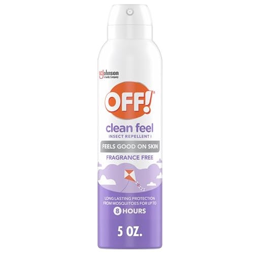 OFF! Clean Feel Insect Repellent Aerosol with 20% Picaridin - Long-Lasting DEET-Free Protection from Mosquitoes, Fragrance-Free Pest Control For Ticks & Flies, Camping, Bug Spray - 5 oz - Image 1