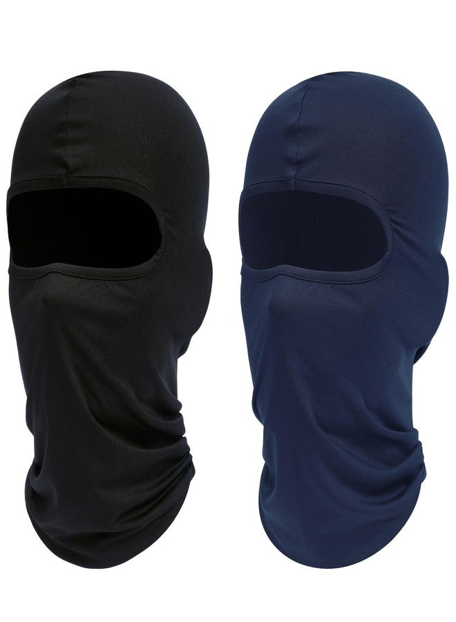 ROXUN Ski Mask Balaclava Shiesty, 2 Pack Neck Gaiter Motorcycle UV Protector Cooling for Men/Women, Black+navy Blue, One size - Image 1
