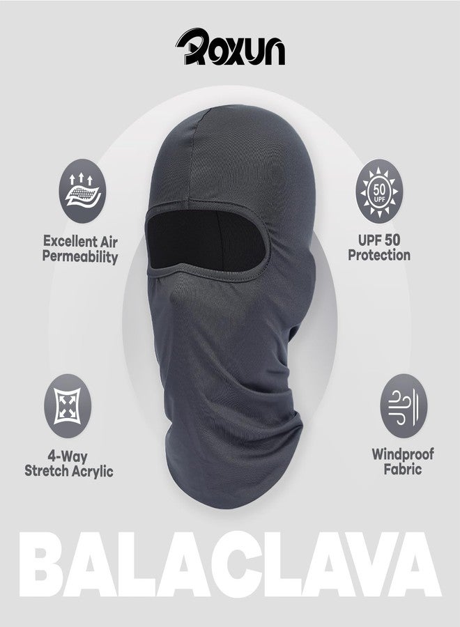 ROXUN Ski Mask Balaclava Shiesty, 2 Pack Neck Gaiter Motorcycle UV Protector Cooling for Men/Women, Black+navy Blue, One size - Image 2