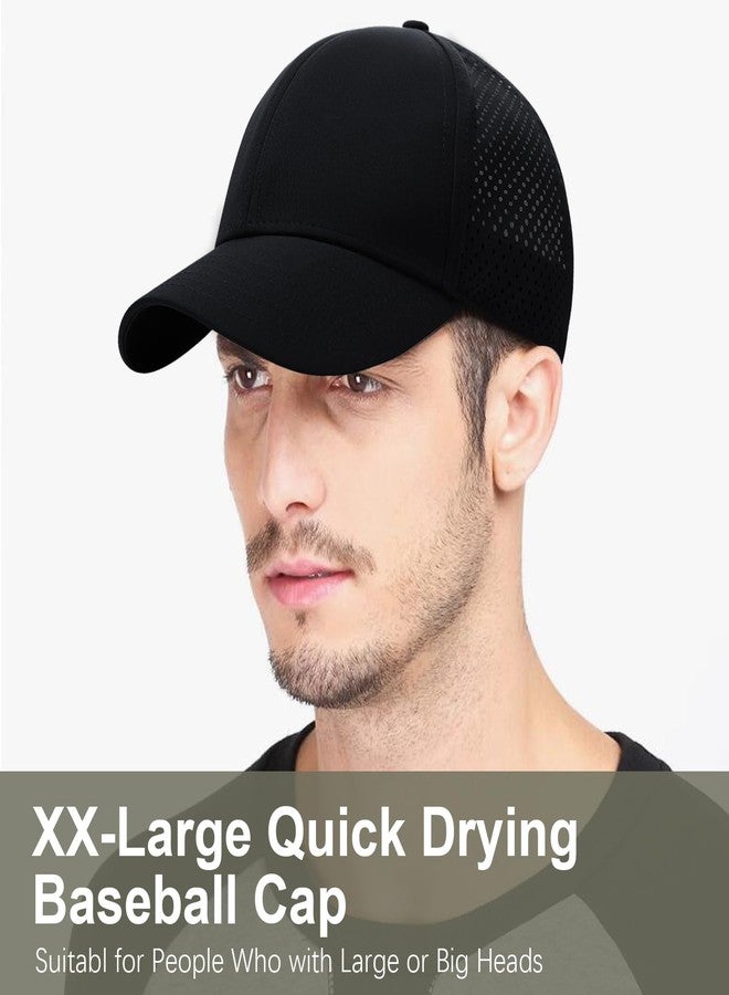 ACTLATI Oversize XXL Quick Dry Baseball Caps for Men, Mesh Snapback Hat for Big Head 23.6"-25.9", Unisex Outdoor Sport Hat - Image 2