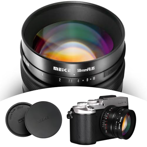 Meike 50mm F0.95 Large Aperture Wide Angle Lens Manual Focus Lens Compatible with Panasonic Lumix Olypums M43 Mount Mirrorless Cameras GH4 GH5 GH6 - Image 5