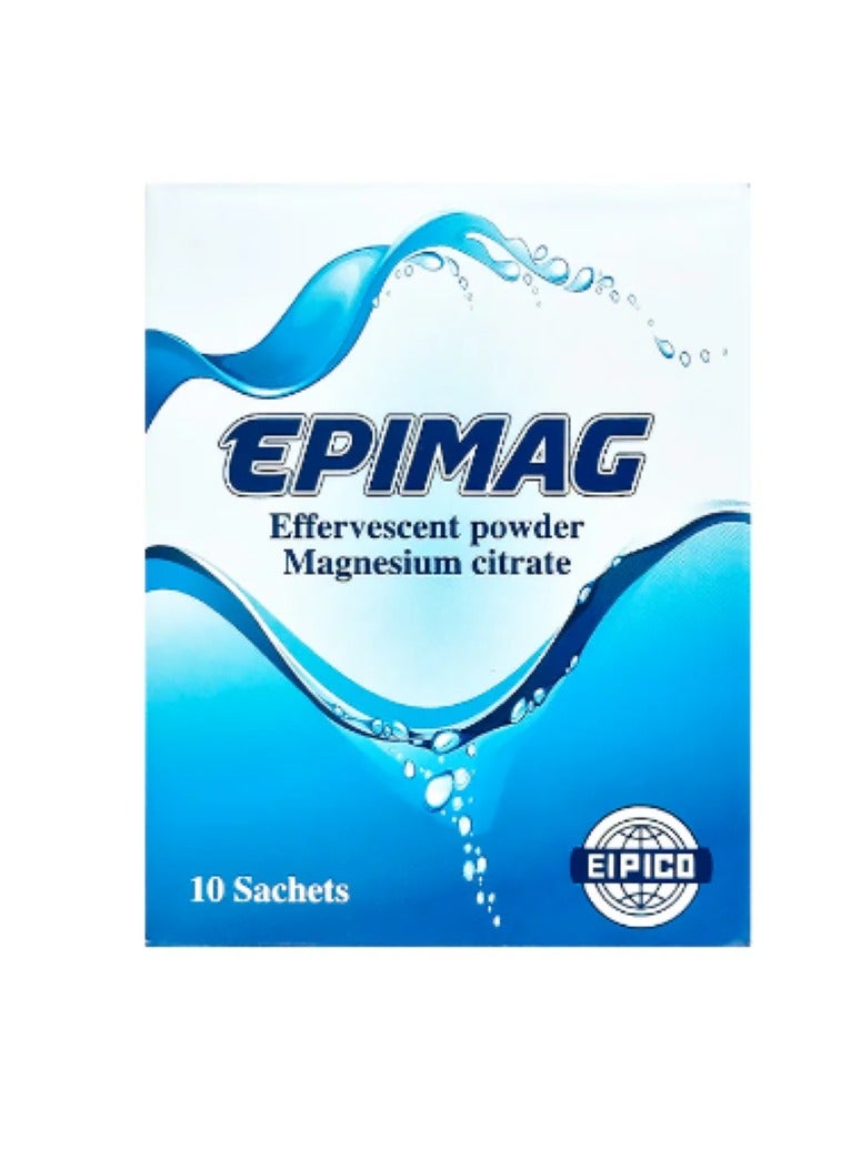 Epimag Effervescent Powder Magnesium Citrate, 10 Sachets