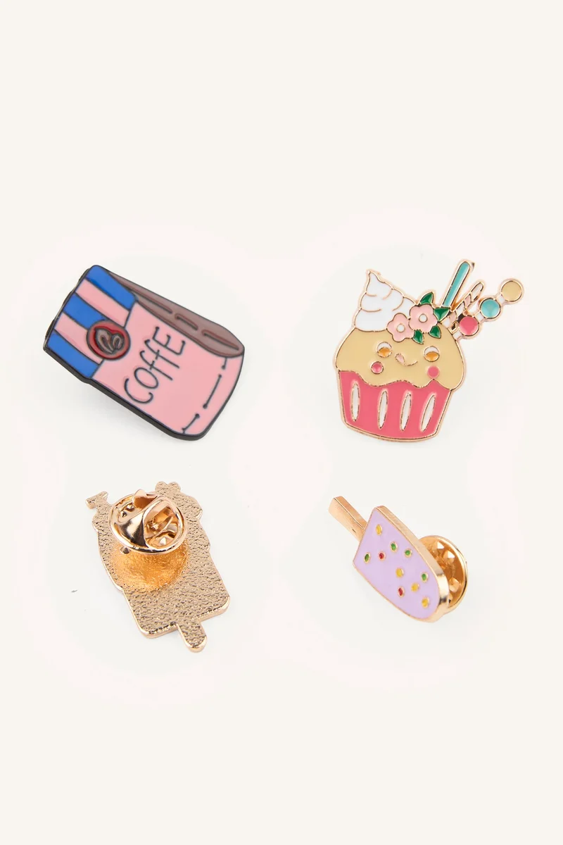 Defacto  4 Piece Brooch Set  | Best Price UAE