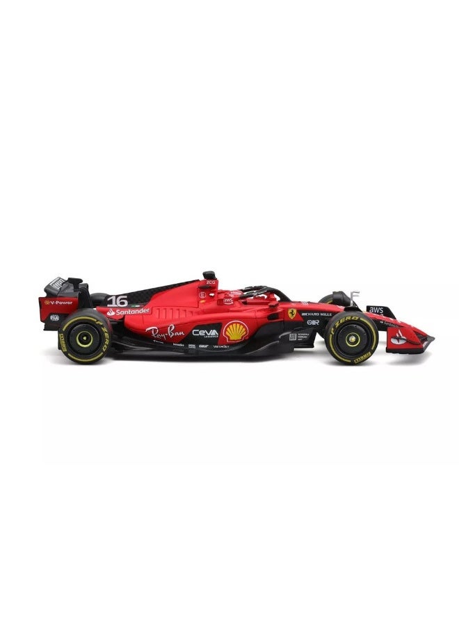 Bburago F1 2023 Ferrari SF-23 #16 Charles Leclerc Die-cast Car with Driver Helmet (1:24, Red) - Image 3