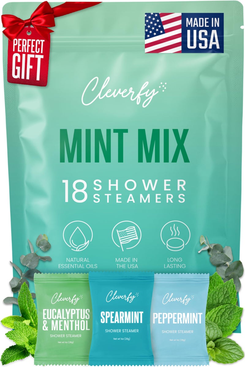 Cleverfy Shower Steamers Aromatherapy - Birthday Gifts for Women, Mom, Wife, Grandma, Her, Best Friend, Daughter, Sister, Teens & Girlfriend - 18 Tablets - Image 1