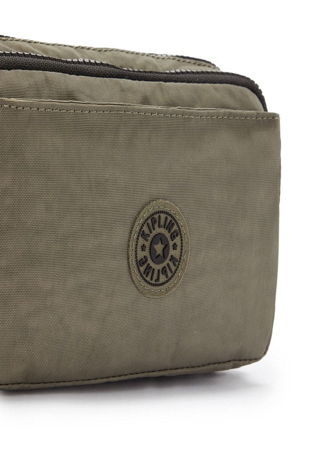 KIPLING KIPLING Kipling Womens Abanu Multi Bag, Lightweight, Adjustable Nylon Waist Pack With Multi-compartment Zip Pockets Convertible Crossbody Bag, Green Moss, Small US - Image 4