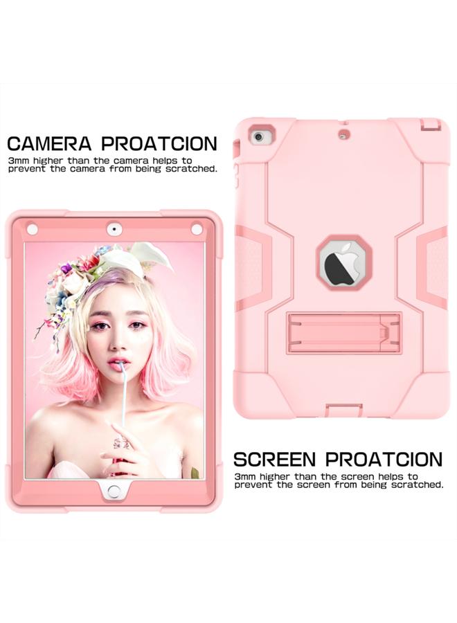 Zaboon Case For iPad Air Contrast Color Silicone + PC Combination Case with Holder - Image 5